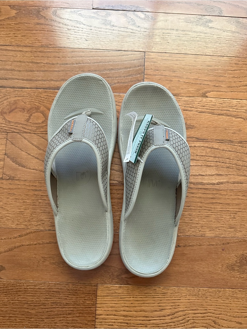 Men’s Merrell Stratis Brindle Thong Sandals Flip Flop Size 13 Beach Boat Swim